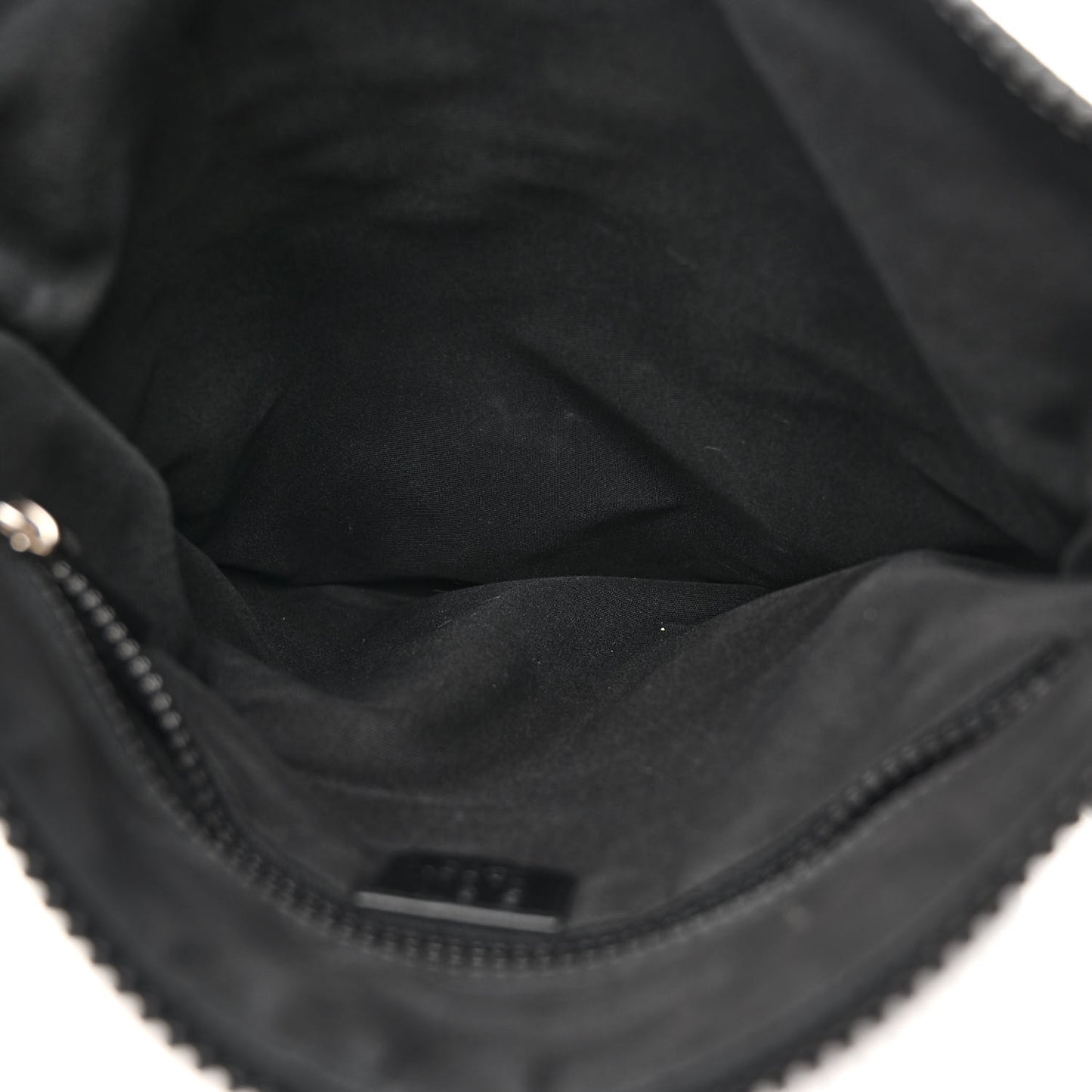 Nylon Monogram Small Flat Messenger Bag Black