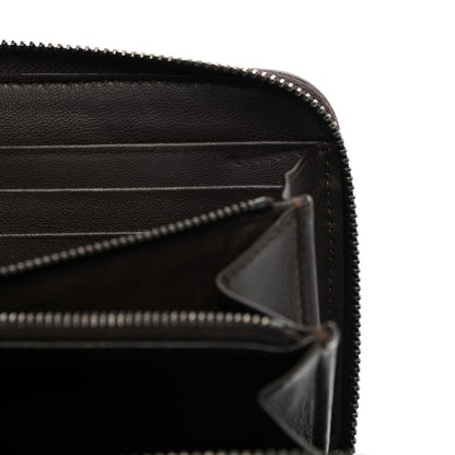 Bottega Veneta Goatskin Intrecciato Zip Around Wallet Brown 8 of 10