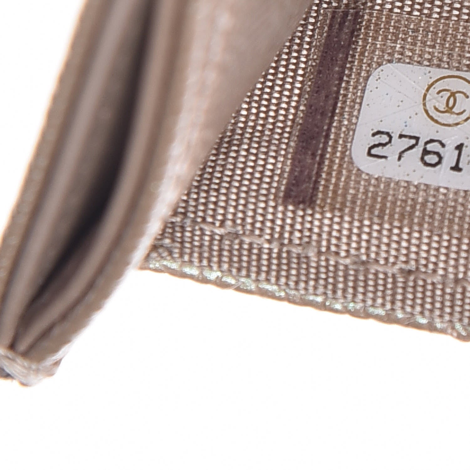 Chanel Iridescent Caviar Quilted Card Holder Beige 7 of 9