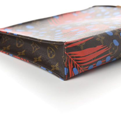 Louis Vuitton Monogram Jungle Dots Toiletry Pouch 26 Coquelicot Denim 6 of 9