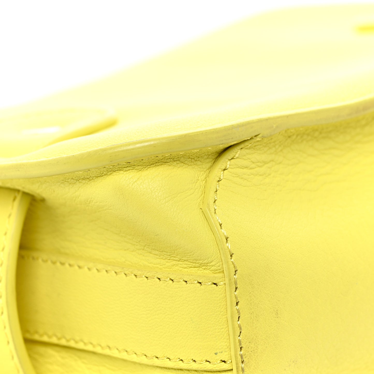 Calfskin Tiny PS11 Classic Shoulder Bag Lemon