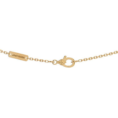 Van Cleef & Arpels 18K Yellow Gold Mother of Pearl Vintage Alhambra Pendant Necklace 4 of 5