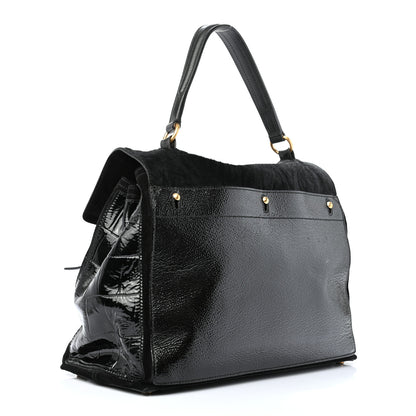 Saint Laurent Pony Hair Patent Large Muse Two Black 3 of 9
