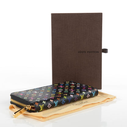 Louis Vuitton Monogram Multicolor Zippy Wallet Black Grenade 4 of 7