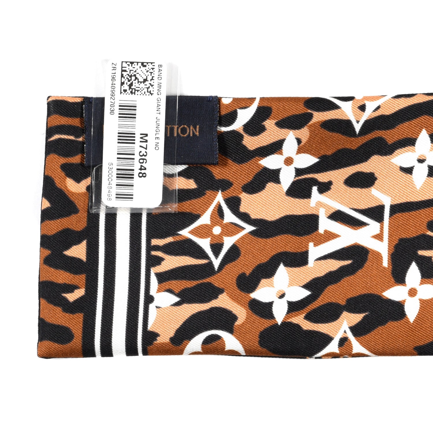 Louis Vuitton Silk Monogram Giant Jungle Bandeau Black 3 of 3