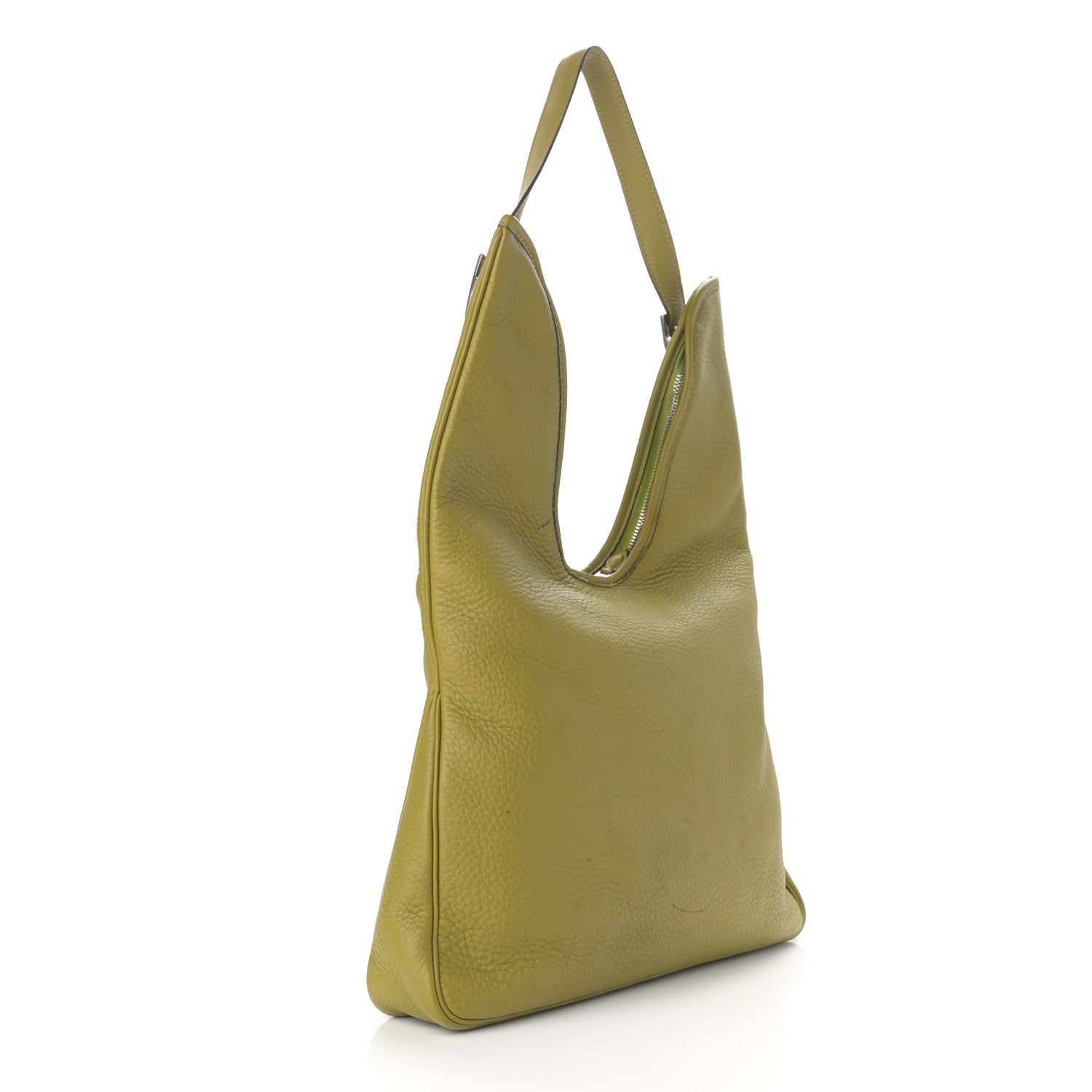 Hermes Taurillon Clemence Massai PM Vert Anis 3 of 13