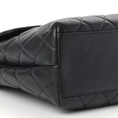 Chanel Caviar Quilted Jumbo Kelly Flap Black 9 of 14