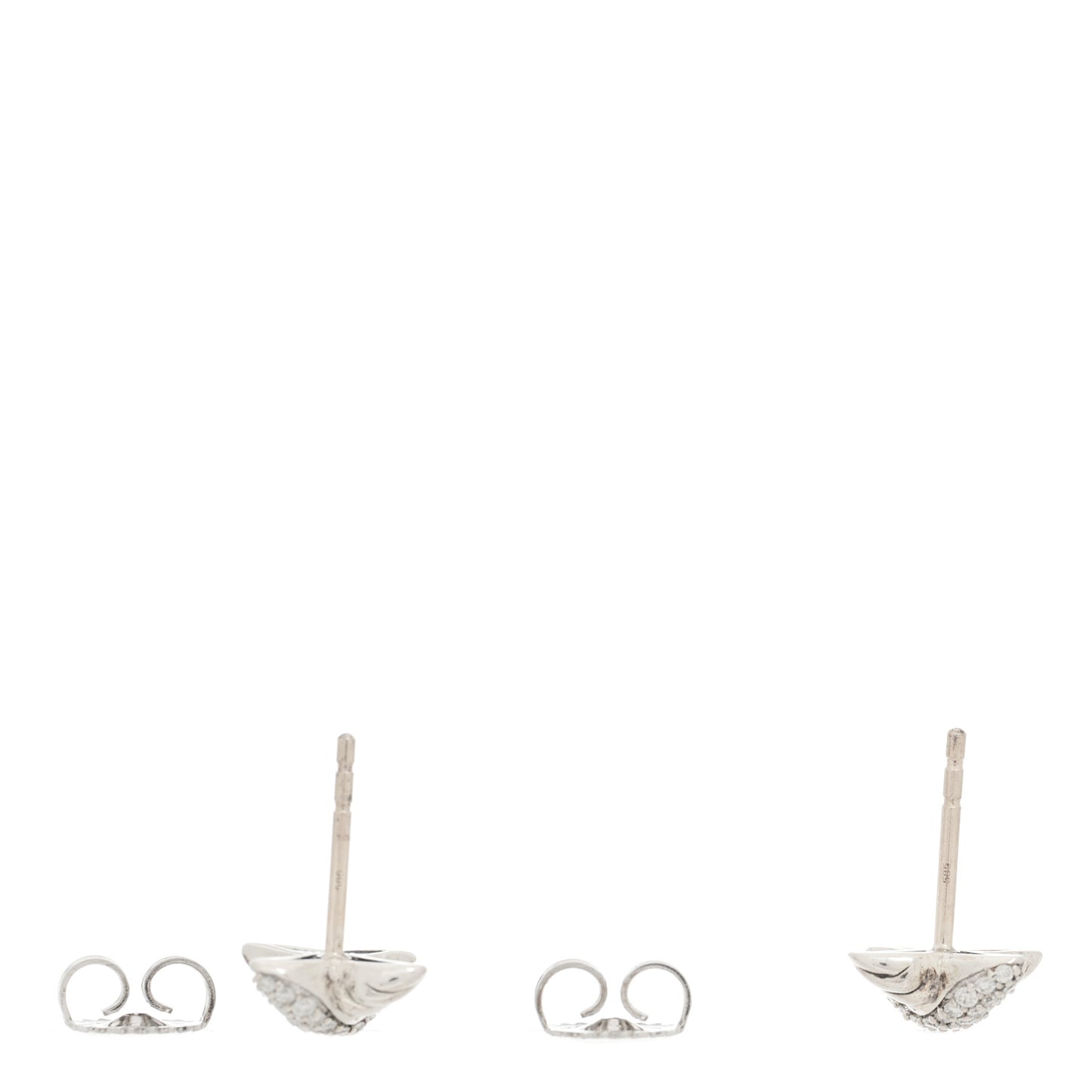 Sterling Silver Diamond 8mm X Earrings