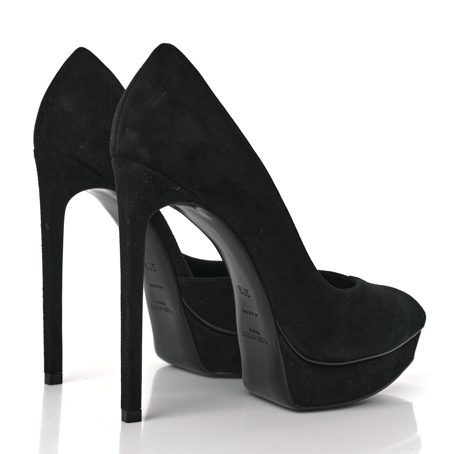 Suede Janis 105 D'Orsay Pumps 37.5 Black