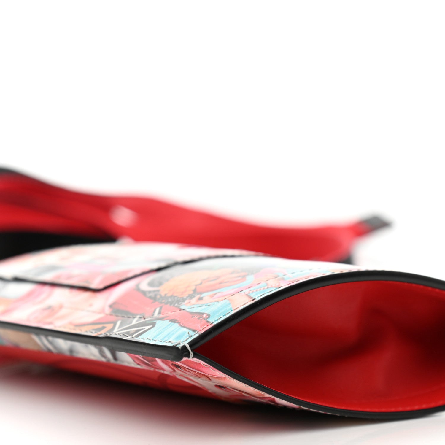 Christian Louboutin Calfskin Patent Sneakers Sole Printed Loubilab Clutch Loubi Multicolor 8 of 8