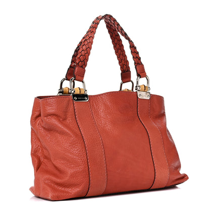 Gucci Libeccio Medium Bamboo Bar Tote Bag 2 of 12