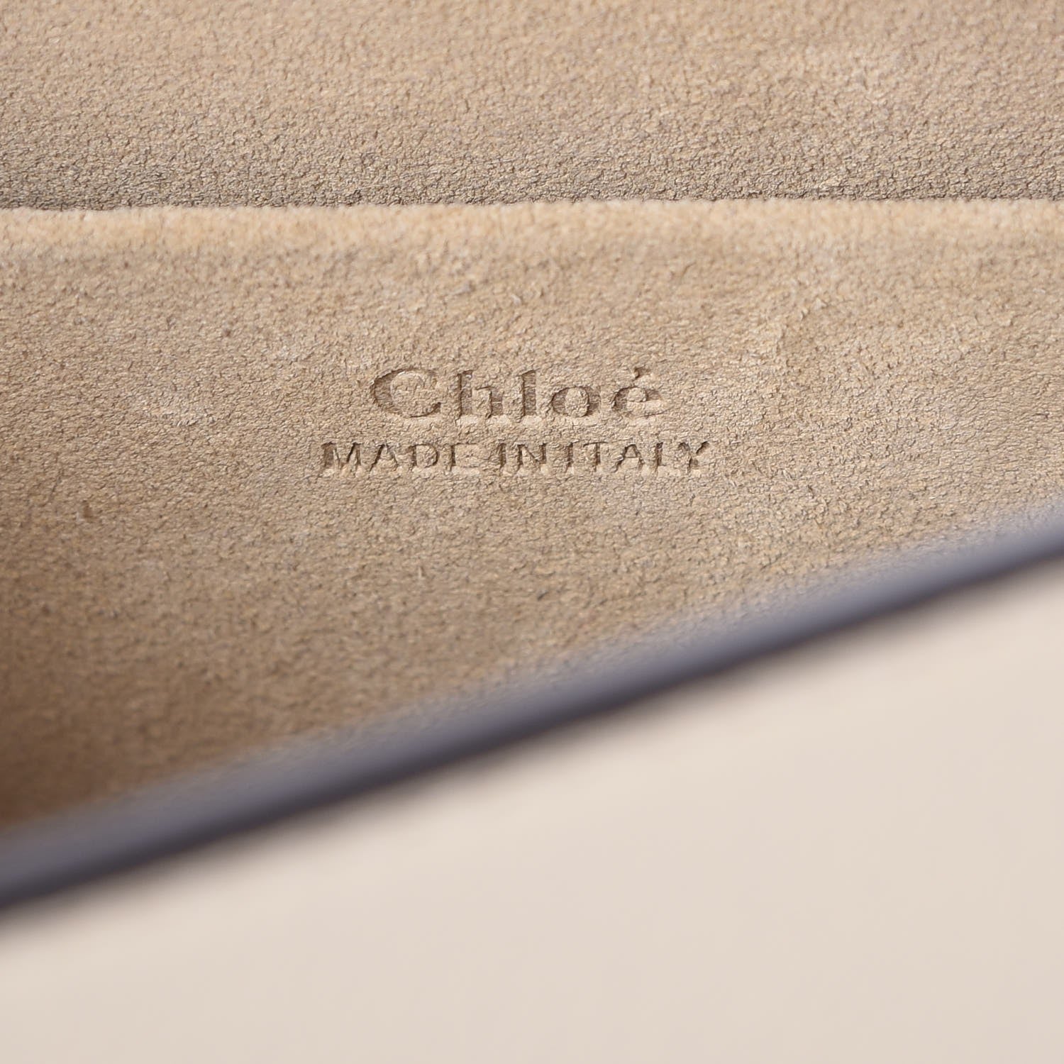 Chloe Calfskin Suede Medium Nile Bracelet Bag Off White 6 of 7