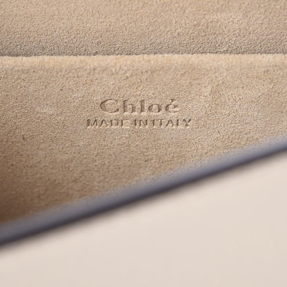 Chloe Calfskin Suede Medium Nile Bracelet Bag Off White 6 of 7