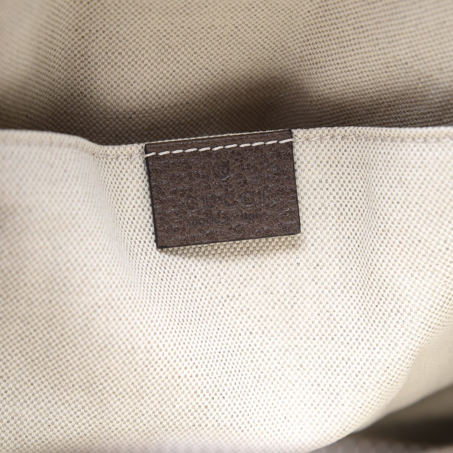 Gucci Soft GG Supreme Monogram Textured Dollar Calfskin Web Ophidia Pouch Pocket Belt Bag Beige Ebony New Acero Black 6 of 11