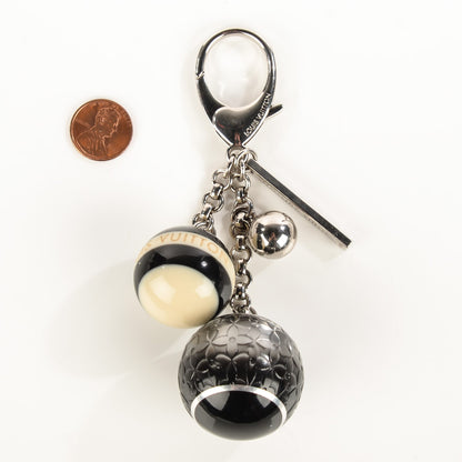 Louis Vuitton Mini Lin Croisette Bag Charm Black 2 of 5