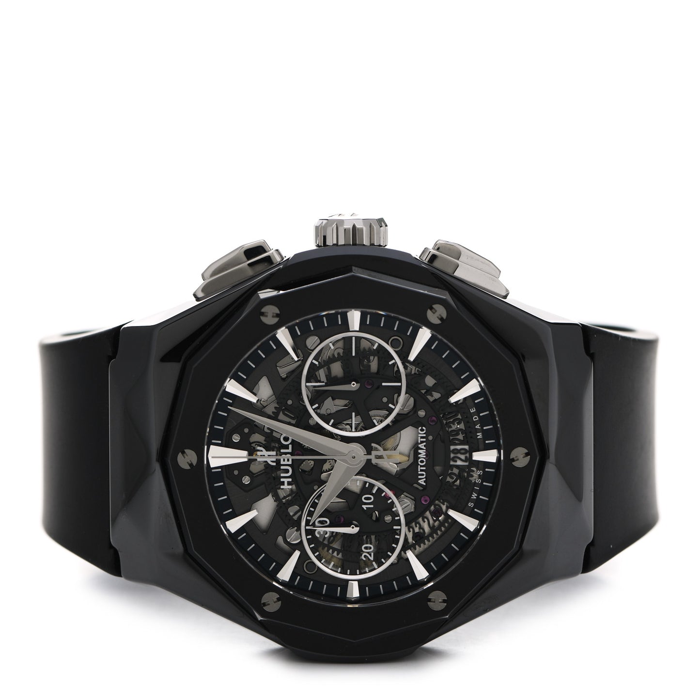 Ceramic Rubber 45mm Classic Fusion Aerofusion Orlinski Black Magic Automatic Watch Black 525.CS.0170.RX.ORL19