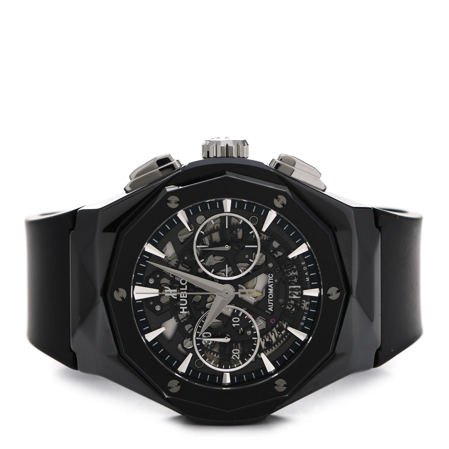Hublot Ceramic Rubber 45mm Classic Fusion Aerofusion Orlinski Black Magic Automatic Watch Black 525.CS.0170.RX.ORL19 2 of 5
