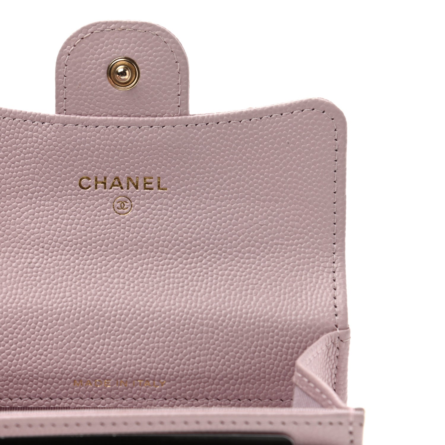 Chanel Caviar Quilted Flap Card Holder Wallet Light Pink 6 of 8
