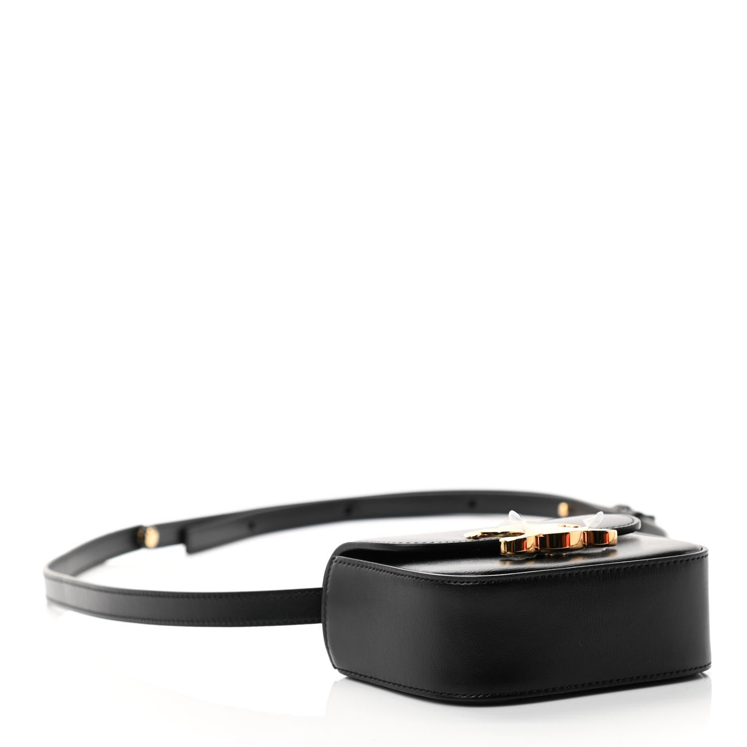 Celine Shiny Calfskin Mini Triomphe Black 4 of 12