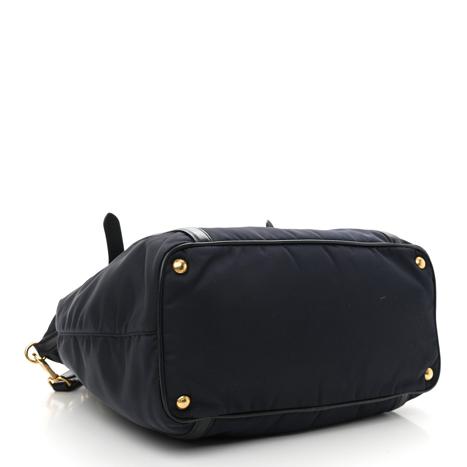Prada Tessuto Nylon Soft Calf Tote Baltico 3 of 13