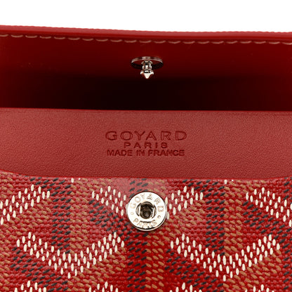 Goyard Goyardine Marigny Coin Purse Wallet Red 6 of 7