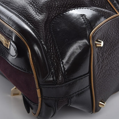 Burberry Grainy Calfskin Suede Tote Brown Burgundy 11 of 15