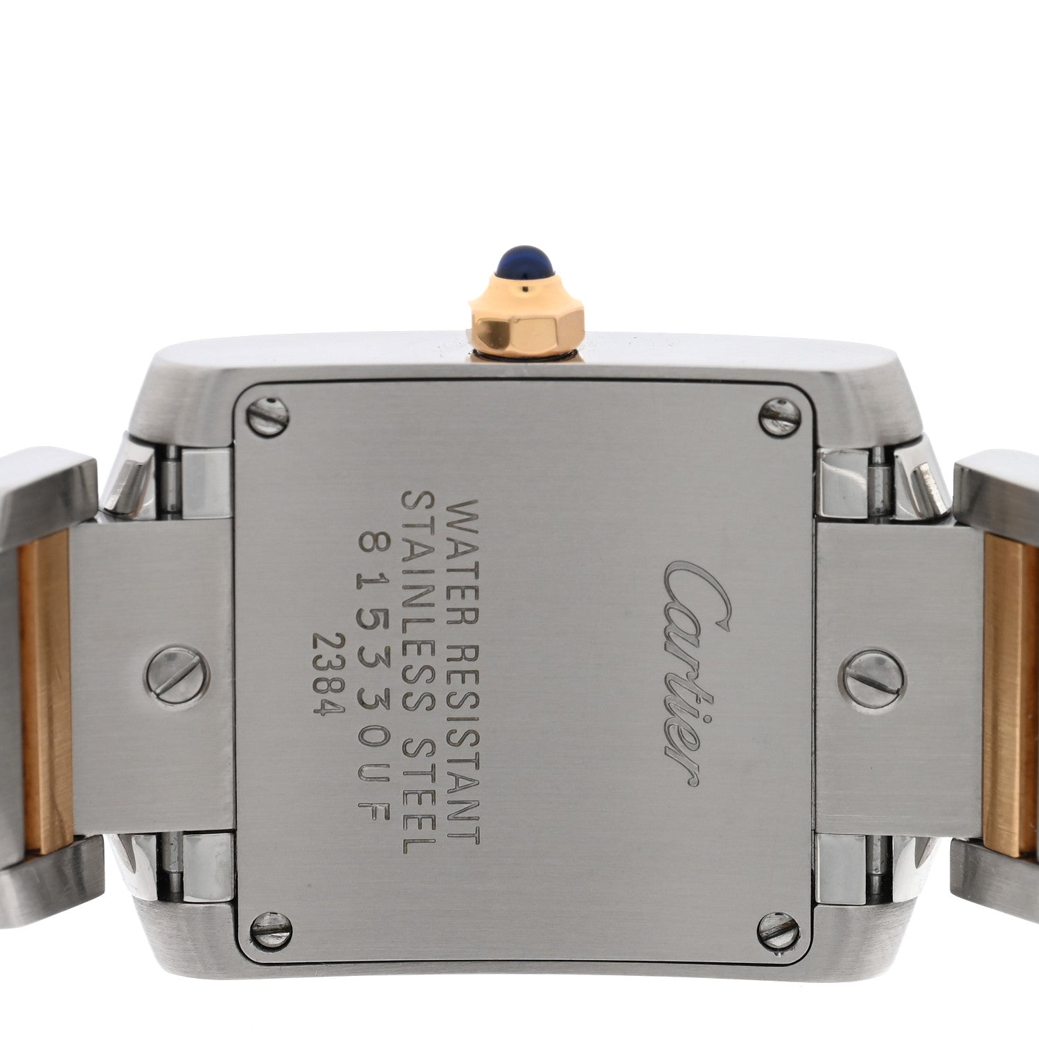 Cartier Stainless Steel 18K Pink Gold Mother of Pearl 20mm Tank Francaise Quartz Watch 4 of 5