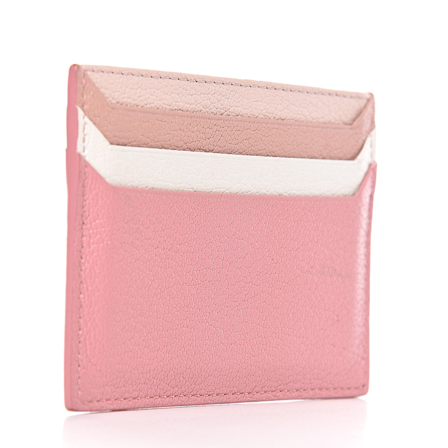 Goatskin Madras Card Case Rosa