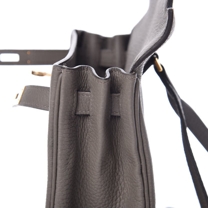 Hermes Taurillon Clemence Kelly Ado Backpack Etain 14 of 26