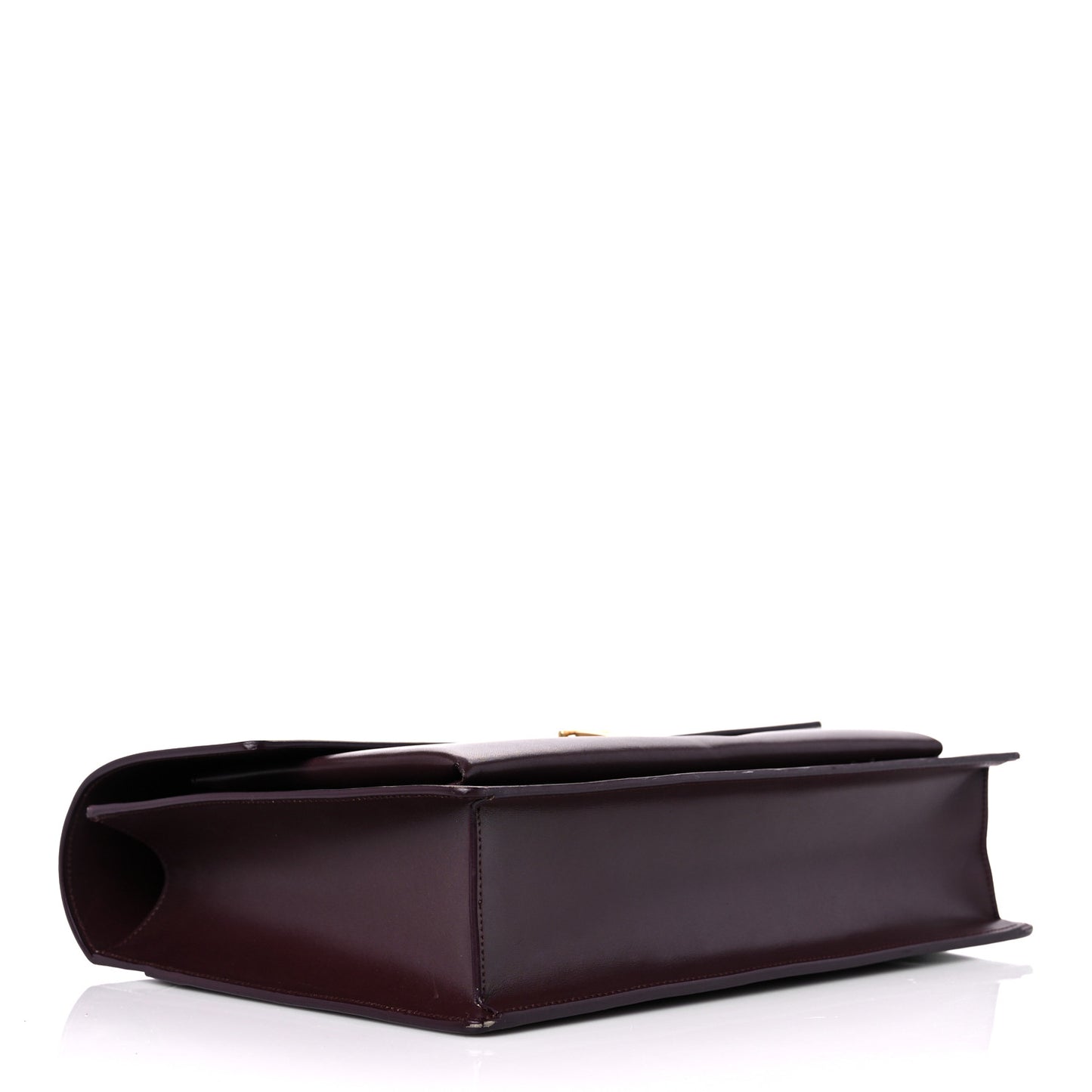 Calfskin Large Highschool Satchel Burgundy