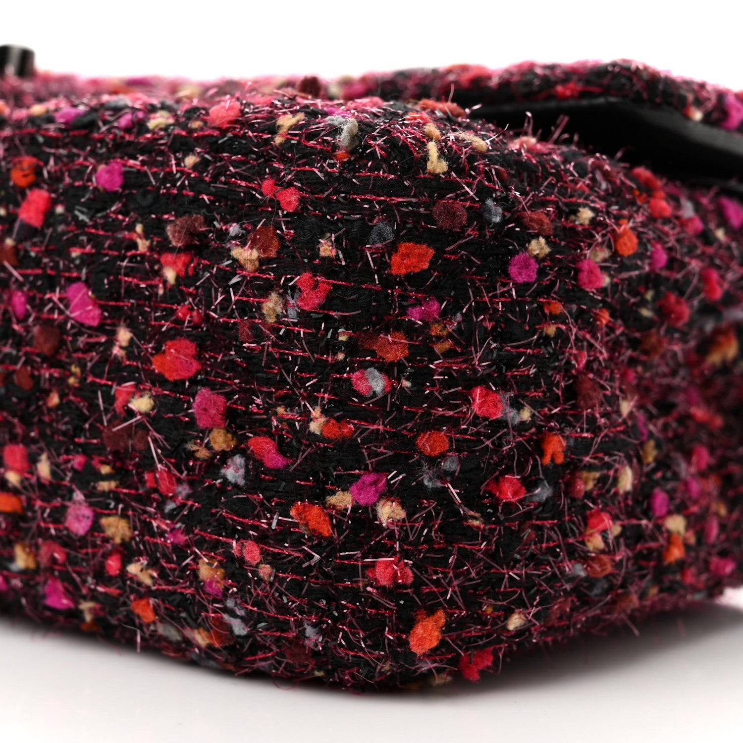 Chanel Tweed Quilted Medium Double Flap Multicolor 9 of 10