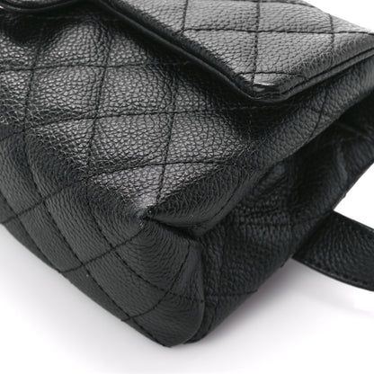 Chanel Grained Calfskin Quilted 2.55 Reissue Flap Belt Bag Clutch Black 12 of 12