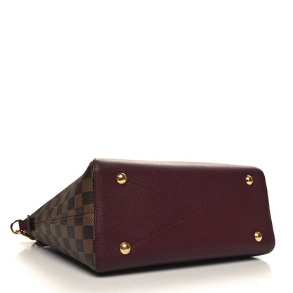 Louis Vuitton Damier Ebene Cuir Taurillon Hyde Park Fuchsia 4 of 9