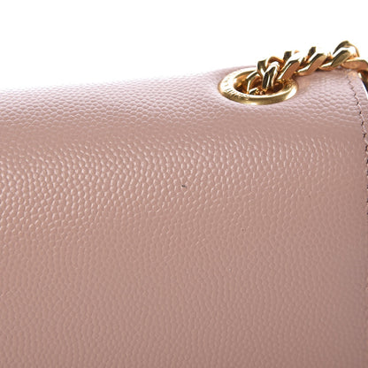 Saint Laurent Grain De Poudre Small Monogram Kate Satchel Pale Blush 8 of 15