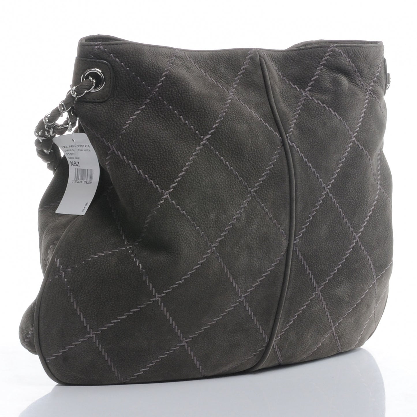 Suede Ultimate Stitch Hobo Grey