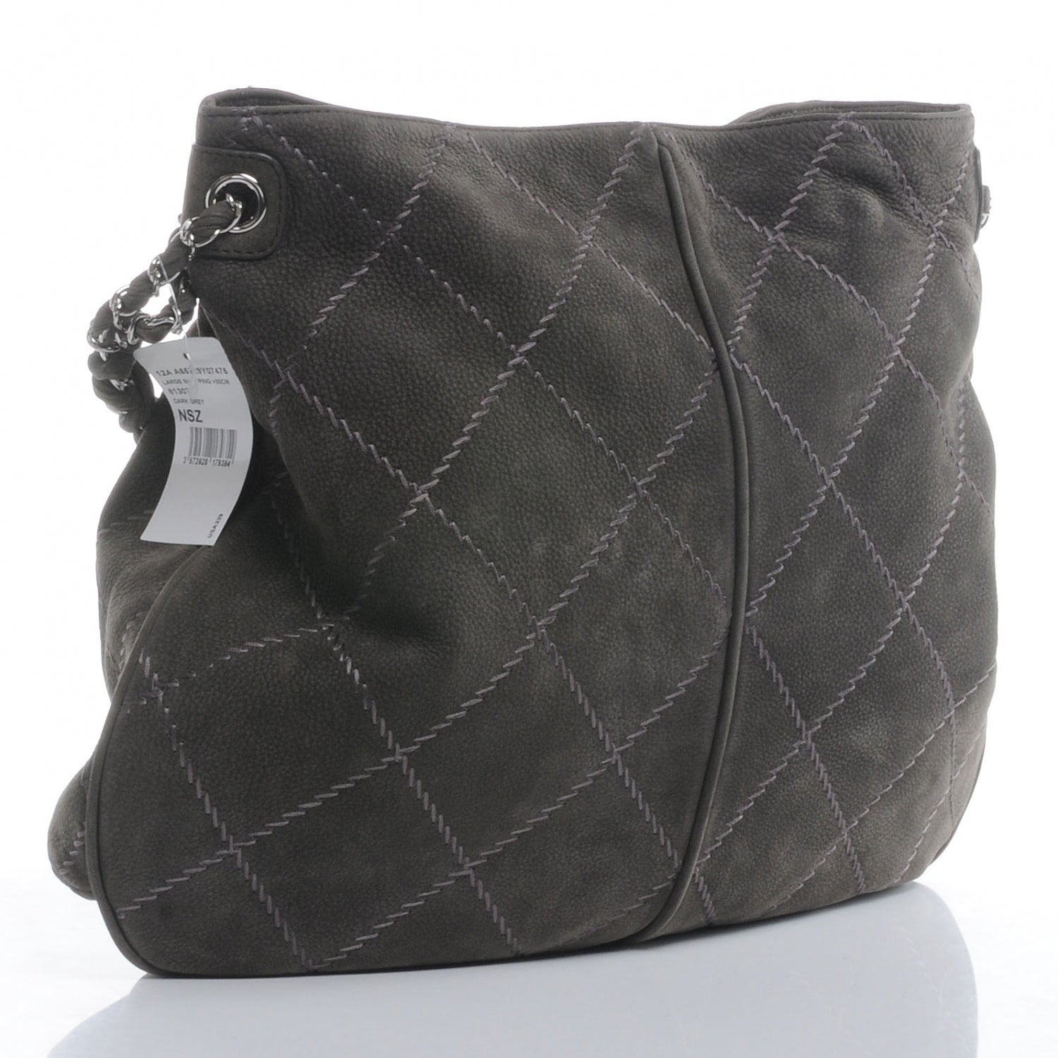 Chanel Suede Ultimate Stitch Hobo Grey 3 of 7