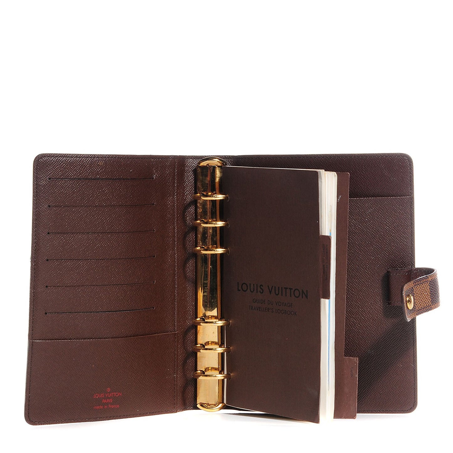 Damier Ebene Medium Ring Agenda Cover