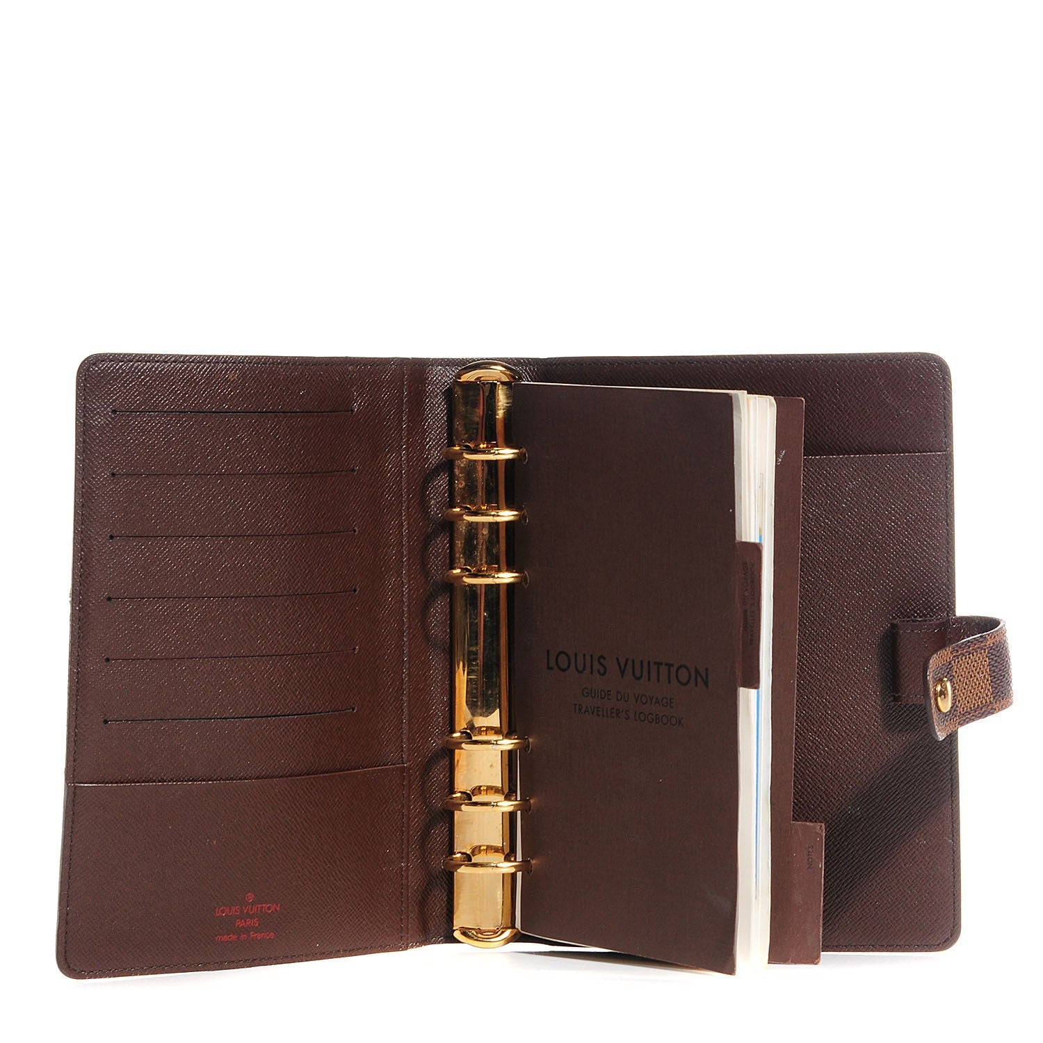 Louis Vuitton Damier Ebene Medium Ring Agenda Cover 5 of 7