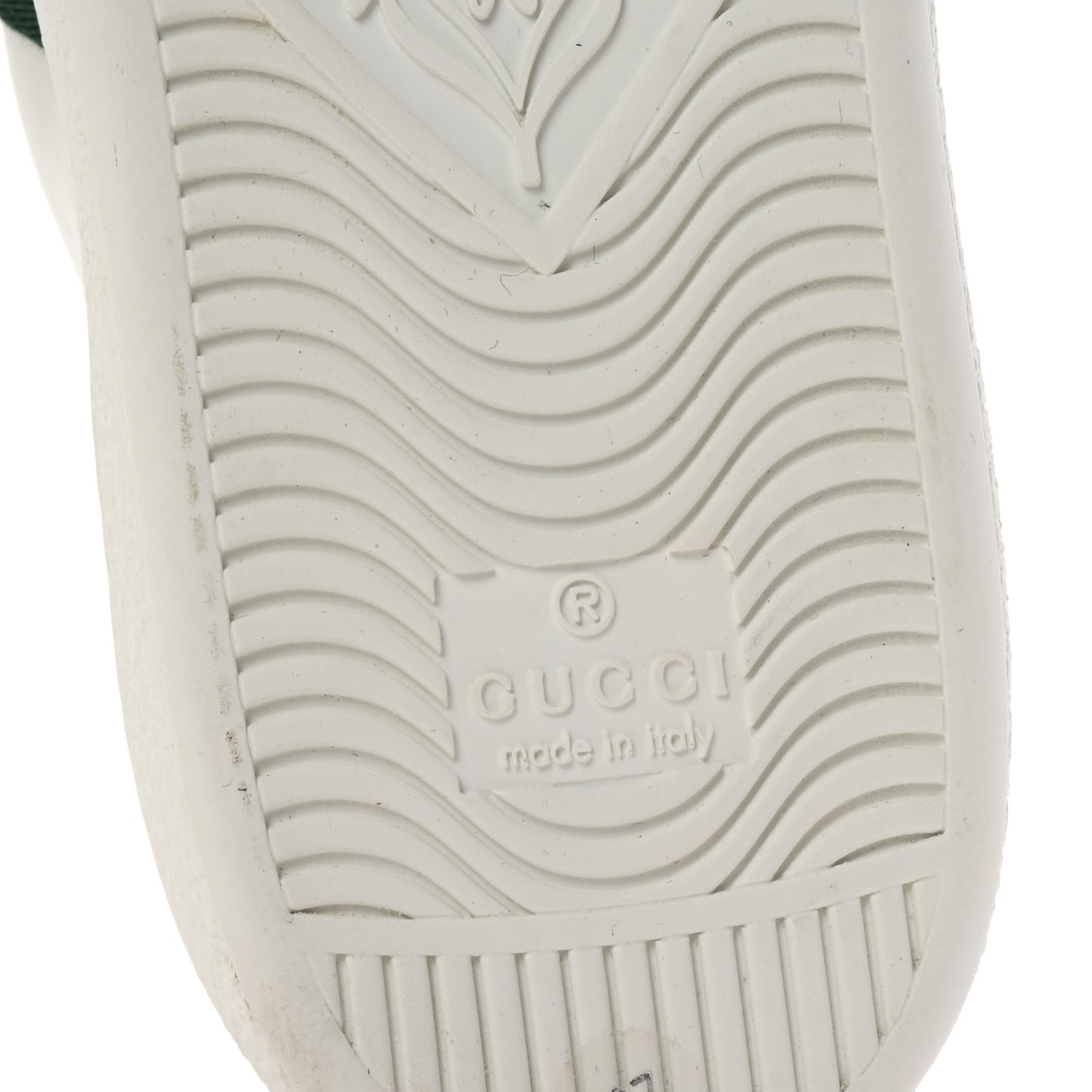 Calfskin Web Floral Embroidered Womens Ace Sneakers 37 White
