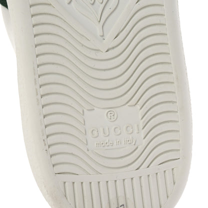Gucci Calfskin Web Floral Embroidered Womens Ace Sneakers 37 White 7 of 10