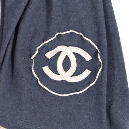 Chanel Cashmere Silk CC Scarf Grey 3 of 4