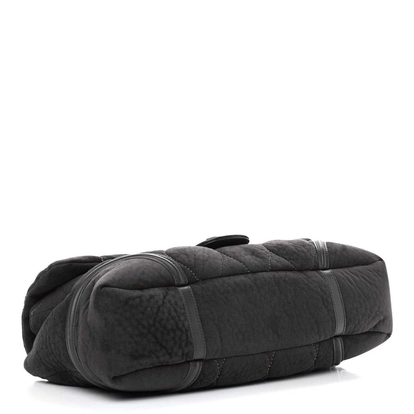 Microsuede Quilted Rodeo Drive Flap Grey