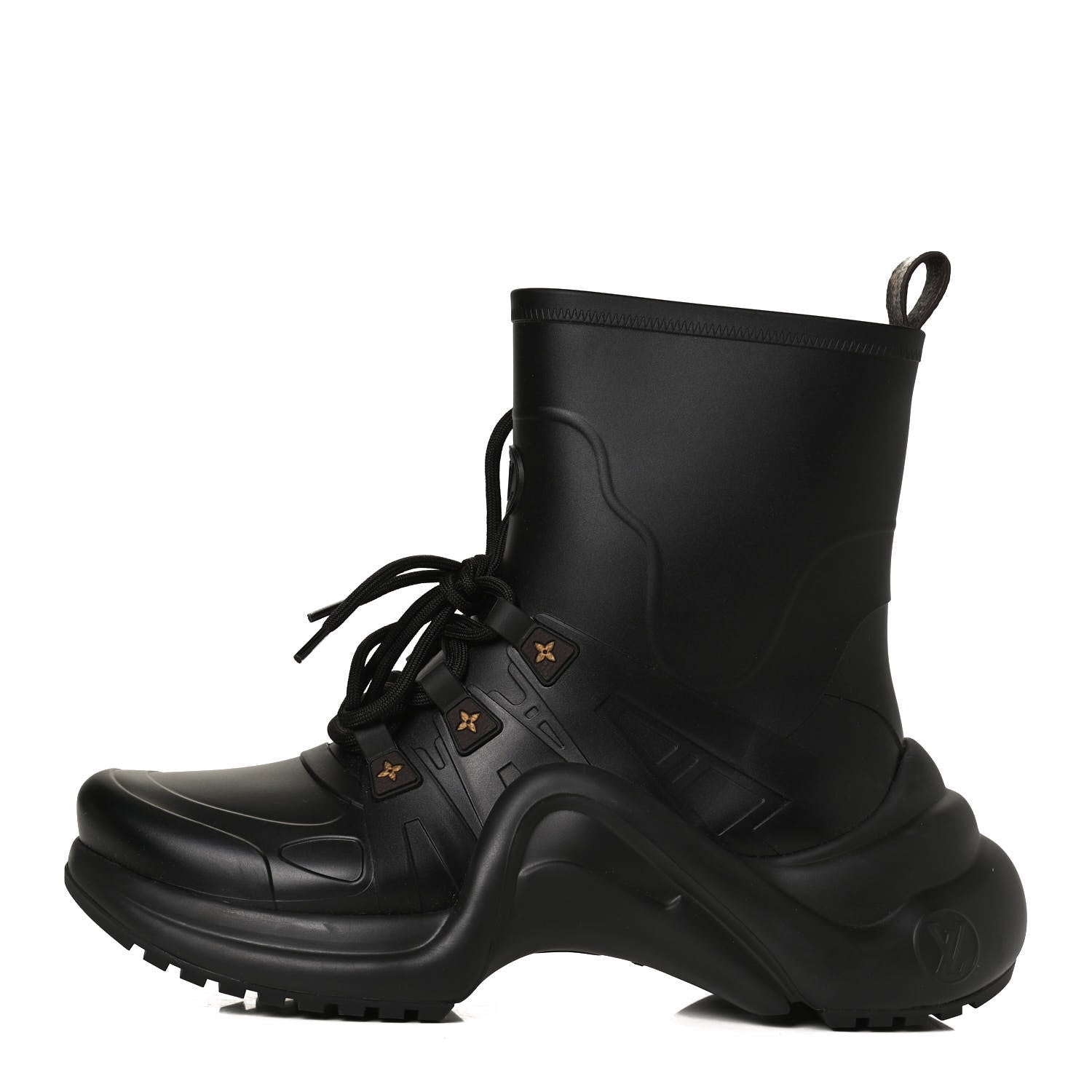 Louis Vuitton Mat Rubber Monogram LV Archlight Sneaker Boots 39 Black 1 of 10