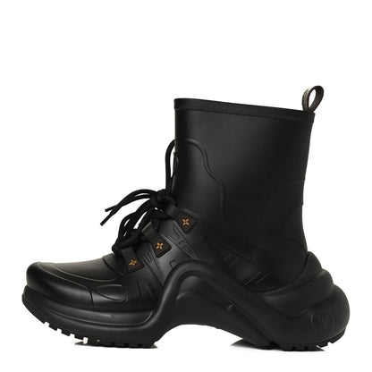 Louis Vuitton Mat Rubber Monogram LV Archlight Sneaker Boots 39 Black 1 of 10