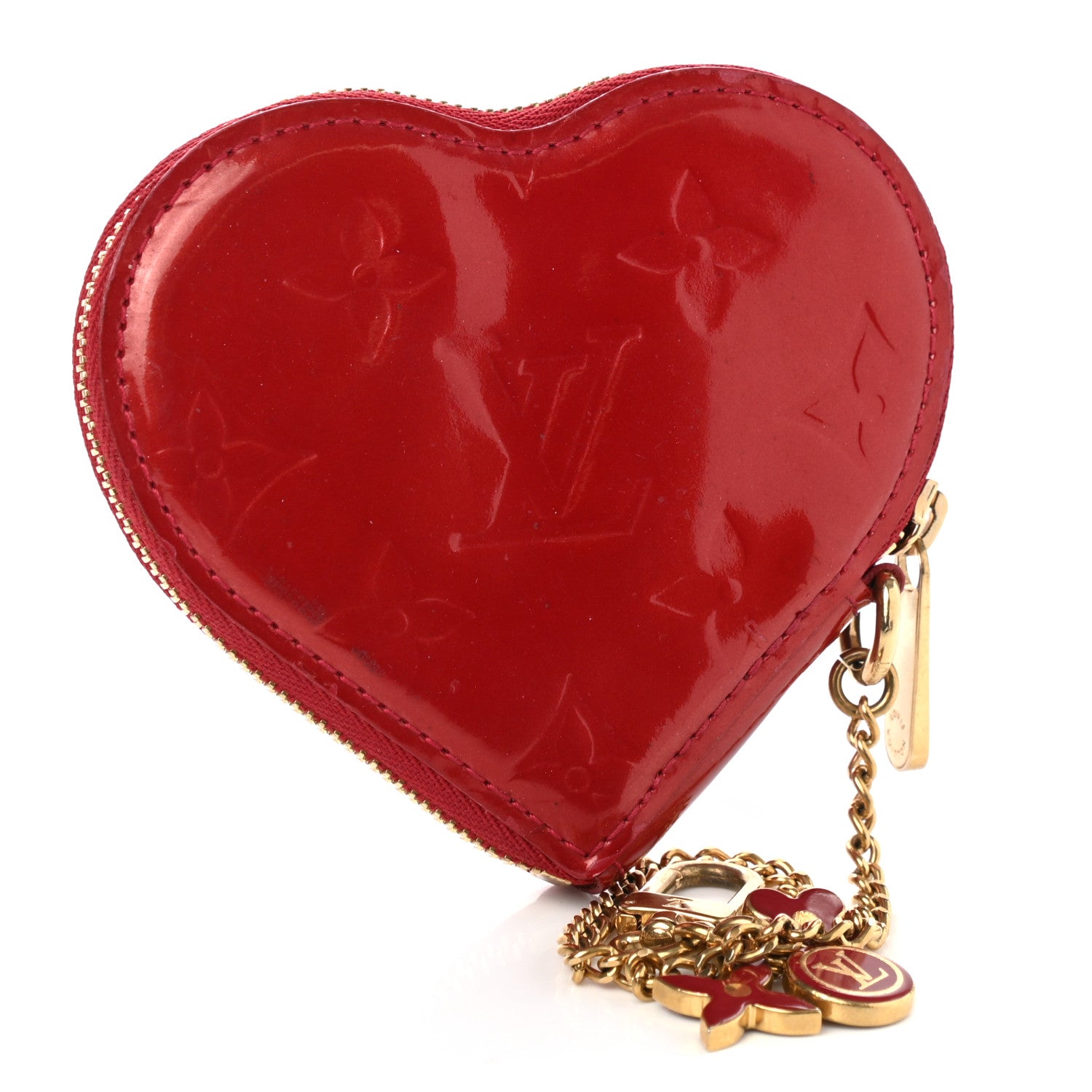 Louis Vuitton Vernis Coeur Heart Coin Purse Pomme D'Amour 3 of 6