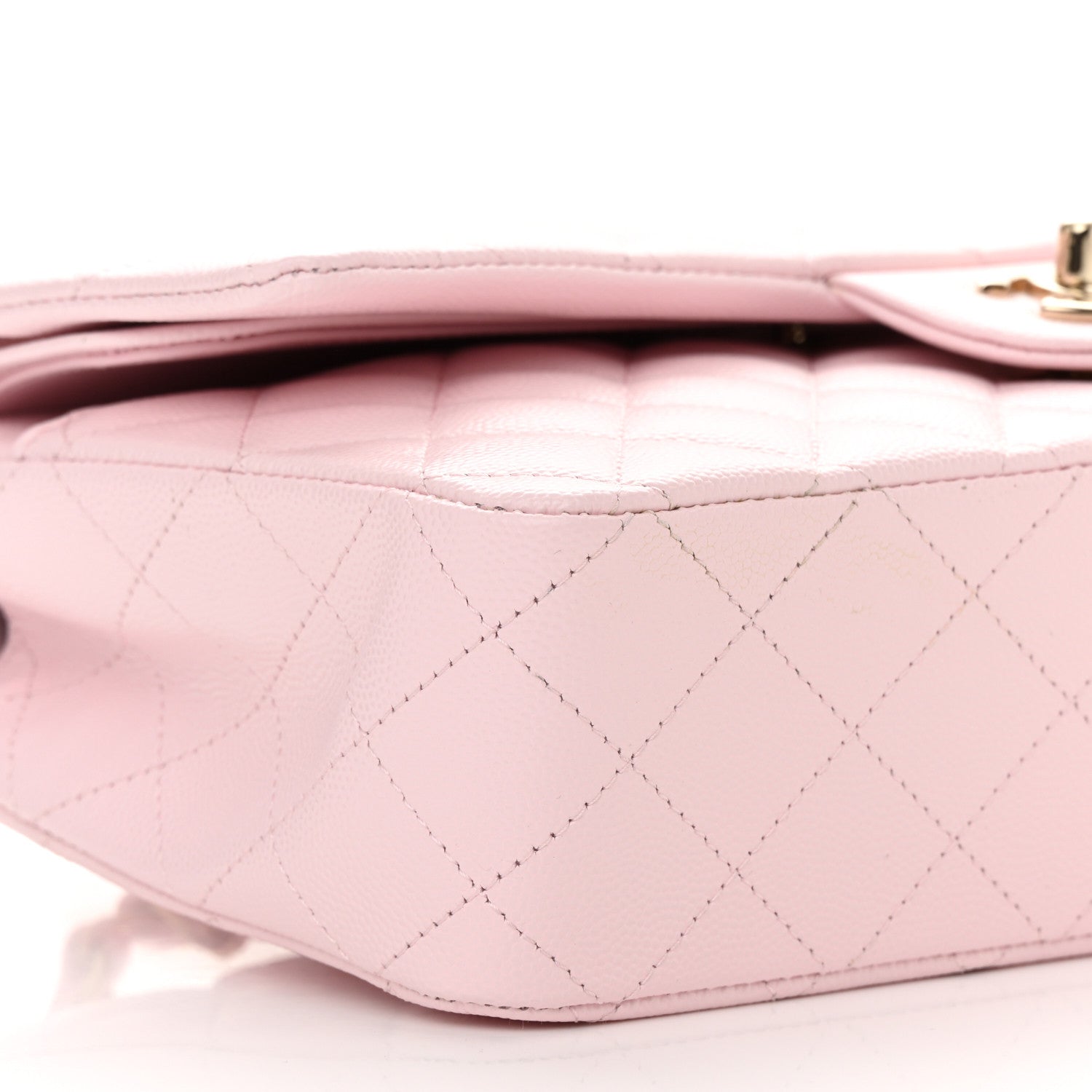 Chanel Caviar Quilted Medium Double Flap Light Pink 9 of 11