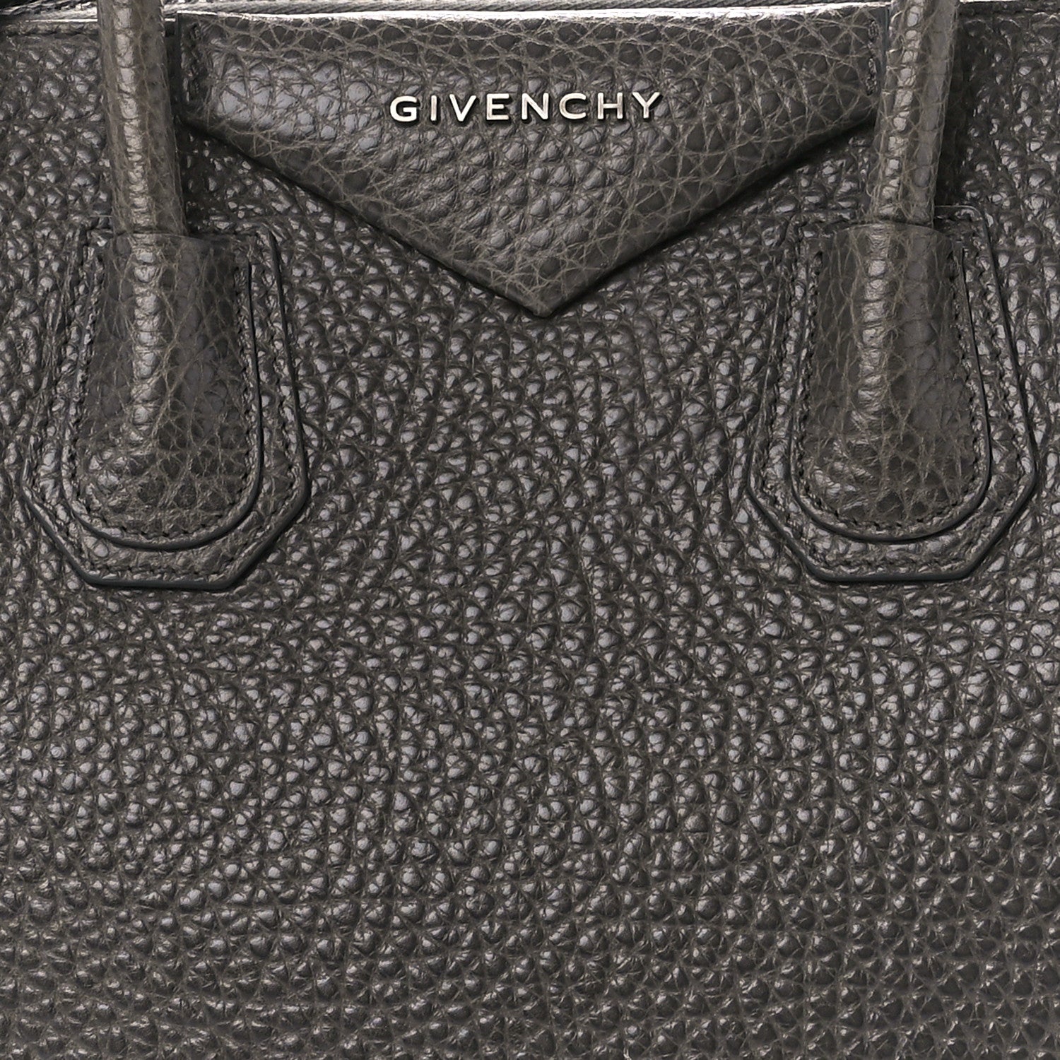 Givenchy Pebbled Calfskin Small Antigona Dark Grey 9 of 11