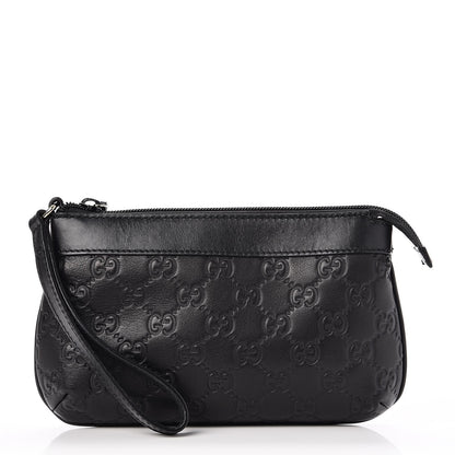 Gucci Guccissima Wristlet Black 1 of 8