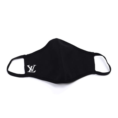 Louis Vuitton LV Initials Knit Face Mask Black 2 of 5