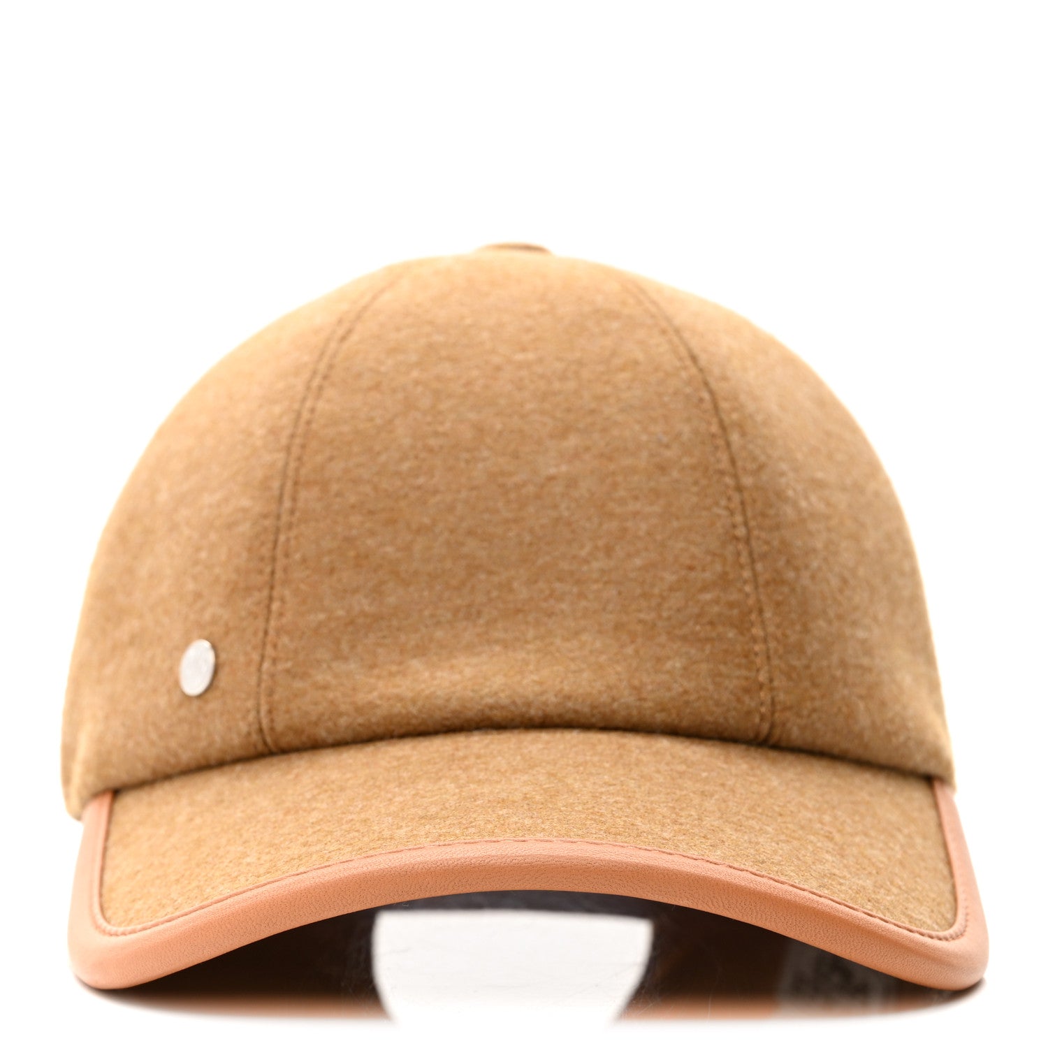 Hermes Wool Lambskin Serena Cap 56 Gold 3 of 8